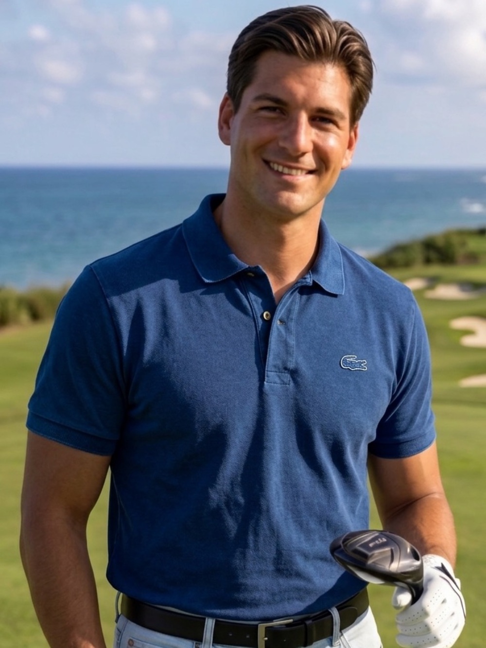 Lacoste Men’s Classic “denim Blue” Polo Shirt